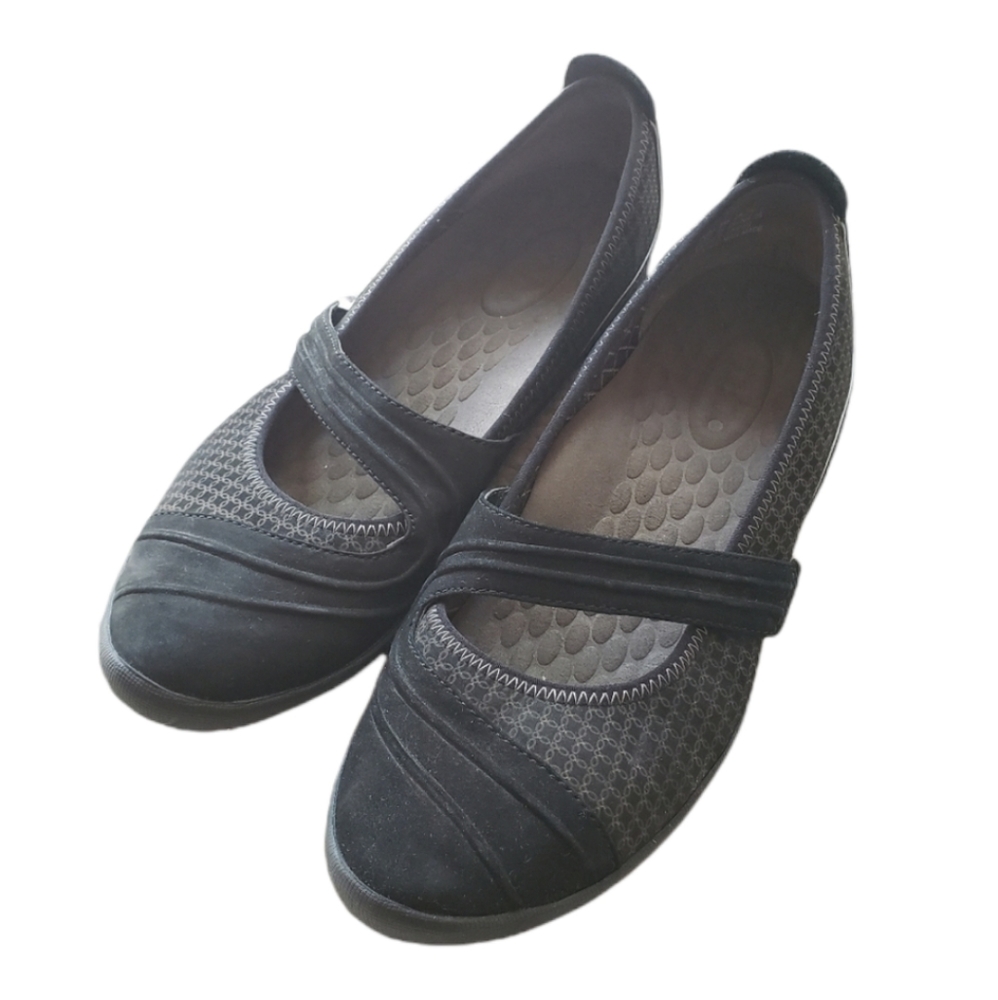 Clark's Privo 8 black leather Mary Jane slip on